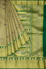 ROYAL BLUE and GREEN BROCADE SILK Saree with KANCHIPURAM