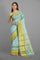 SEA BLUE and BLUE BROCADE SILK Saree with KANCHIPURAM