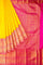 YELLOW and PINK BROCADE SILK Saree with KANCHIPURAM