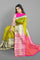 LIGHT GREEN and PINK BROCADE SILK Saree with KANCHIPURAM