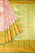 PEACH and GREEN BROCADE SILK Saree with KANCHIPURAM