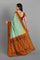 LIGHT BLUE and MAROON BUTTIS VISCOSE Saree with FANCY