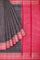 NAVY BLUE and MAGENTA JAAL KATHAN SILK Saree with BANARASI FANCY