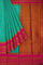 TEAL and MAGENTA JAAL VISCOSE Saree with BANARASI FANCY