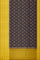GREY and YELLOW CHECKS AND BUTTIS KORA Saree with BANARASI FANCY