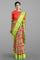 MULTI and LIGHT GREEN DIGITAL PRINT SILK Saree with FANCY