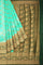 SEA GREEN and DARK GREEN JAAL SILK Saree with FANCY