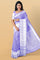 LIGHT PURPLE and SILVER FLORAL JAAL SILK BLEND Saree with SEMI PATTU