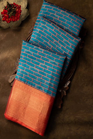 Kancheepuram Silk Blue Saree