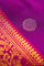 Kancheepuram Silk Peacock Buttis Magenta Saree