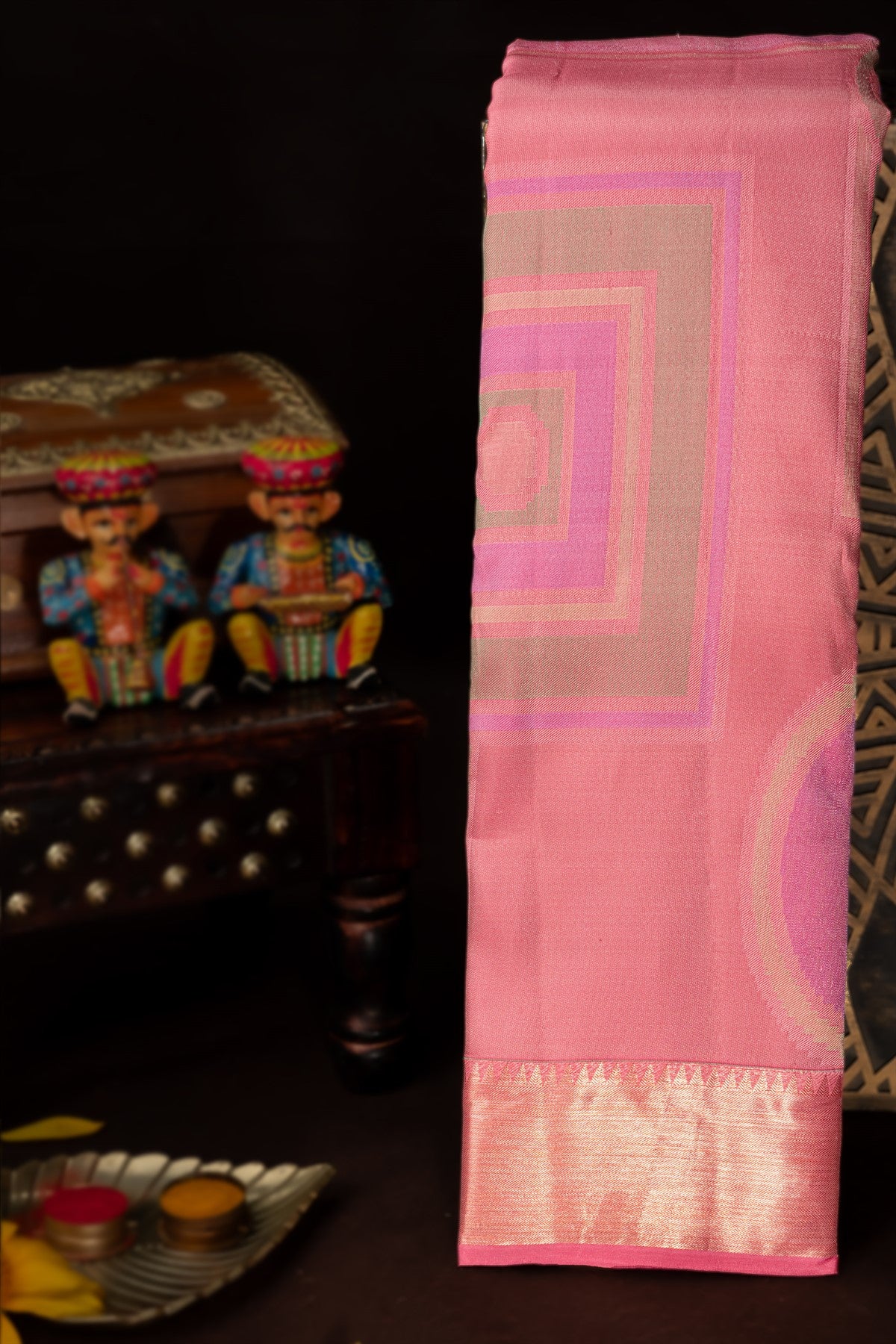 Kancheepuram Silk Baby Pink Saree