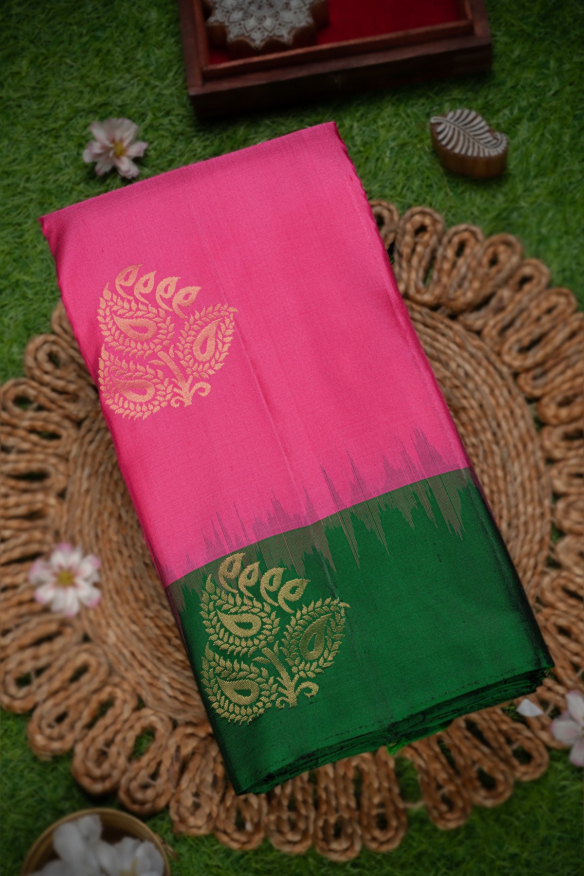 Coimbatore Silk Hot Pink Saree