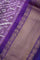 Kanchi Ikat Silk Violet Saree