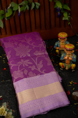 Coimbatore Silk Purple Saree