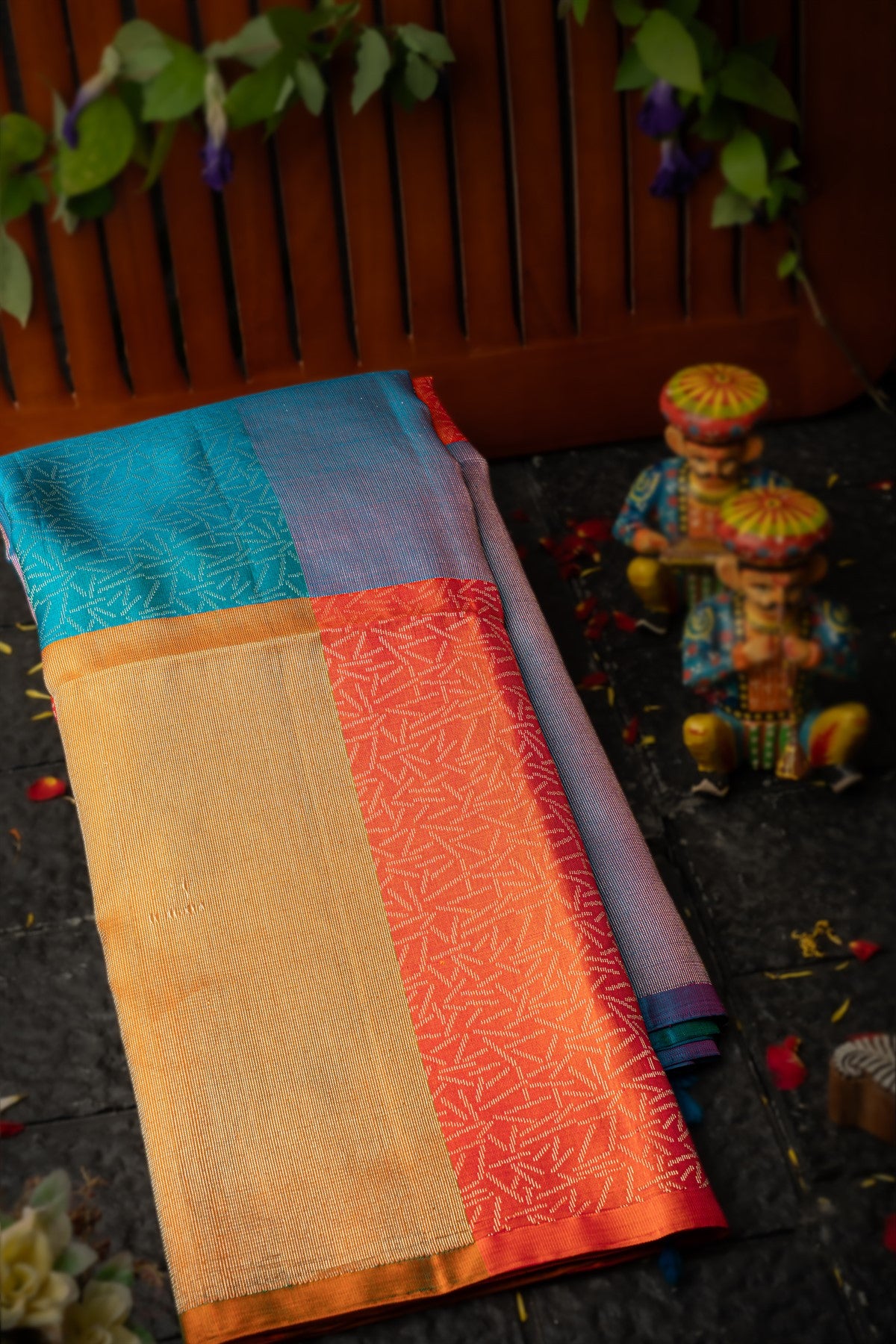 Coimbatore Silk Orange Saree