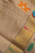 Designer Tussar Rose Pink and Brown Saree