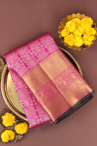 Kancheepuram Silk Pink Saree