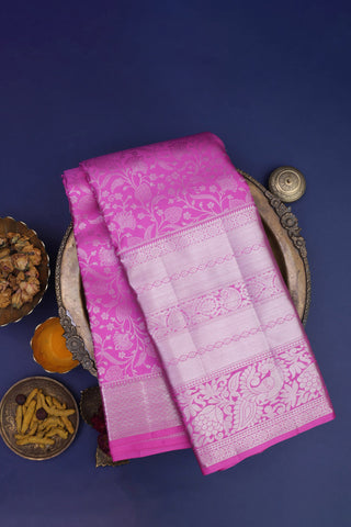 Kancheepuram Silk Pink Saree