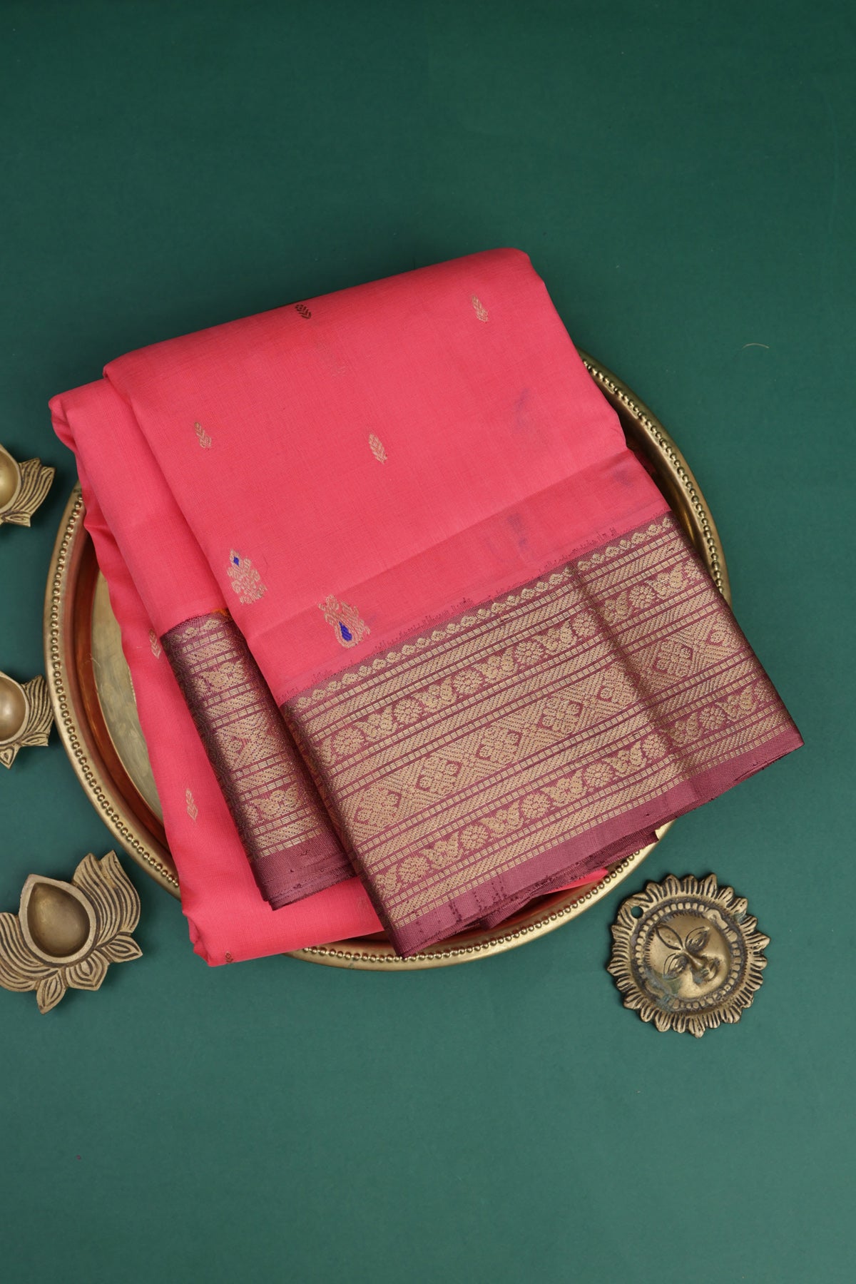 Kuppadam Sico Peach Saree