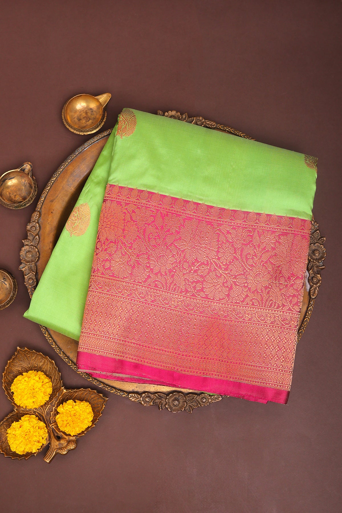 Banarasi Silk Green Saree