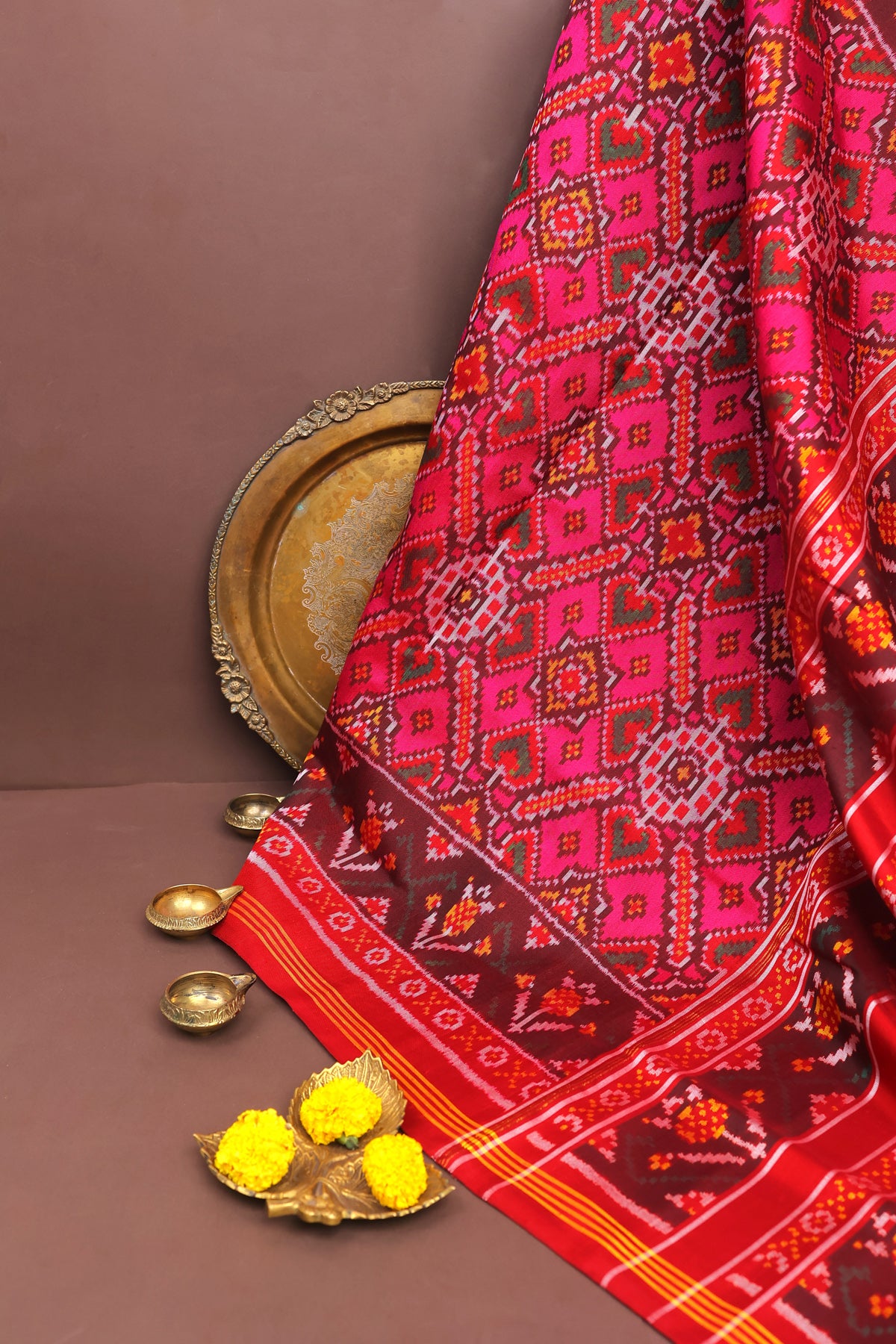 Patola Silk Pink Saree