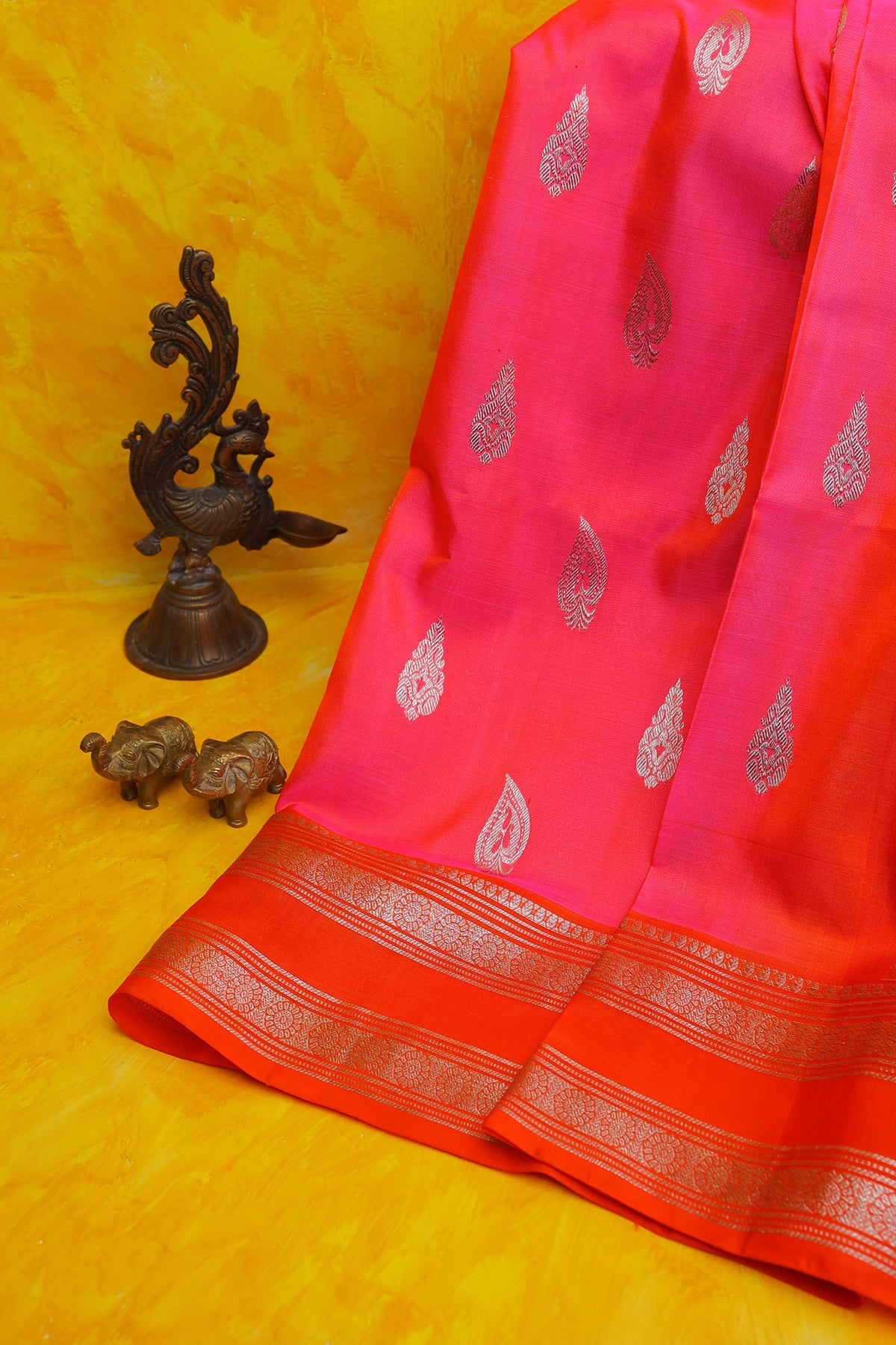 Venkatagiri Silk Pink Saree