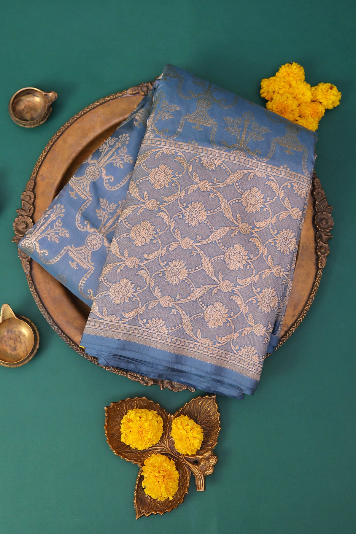 Banarasi Silk Blue Saree