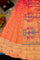 Paithani Silk Checks And Buttis Peach Pink Saree