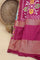 Ikat Silk Sky Blue Saree