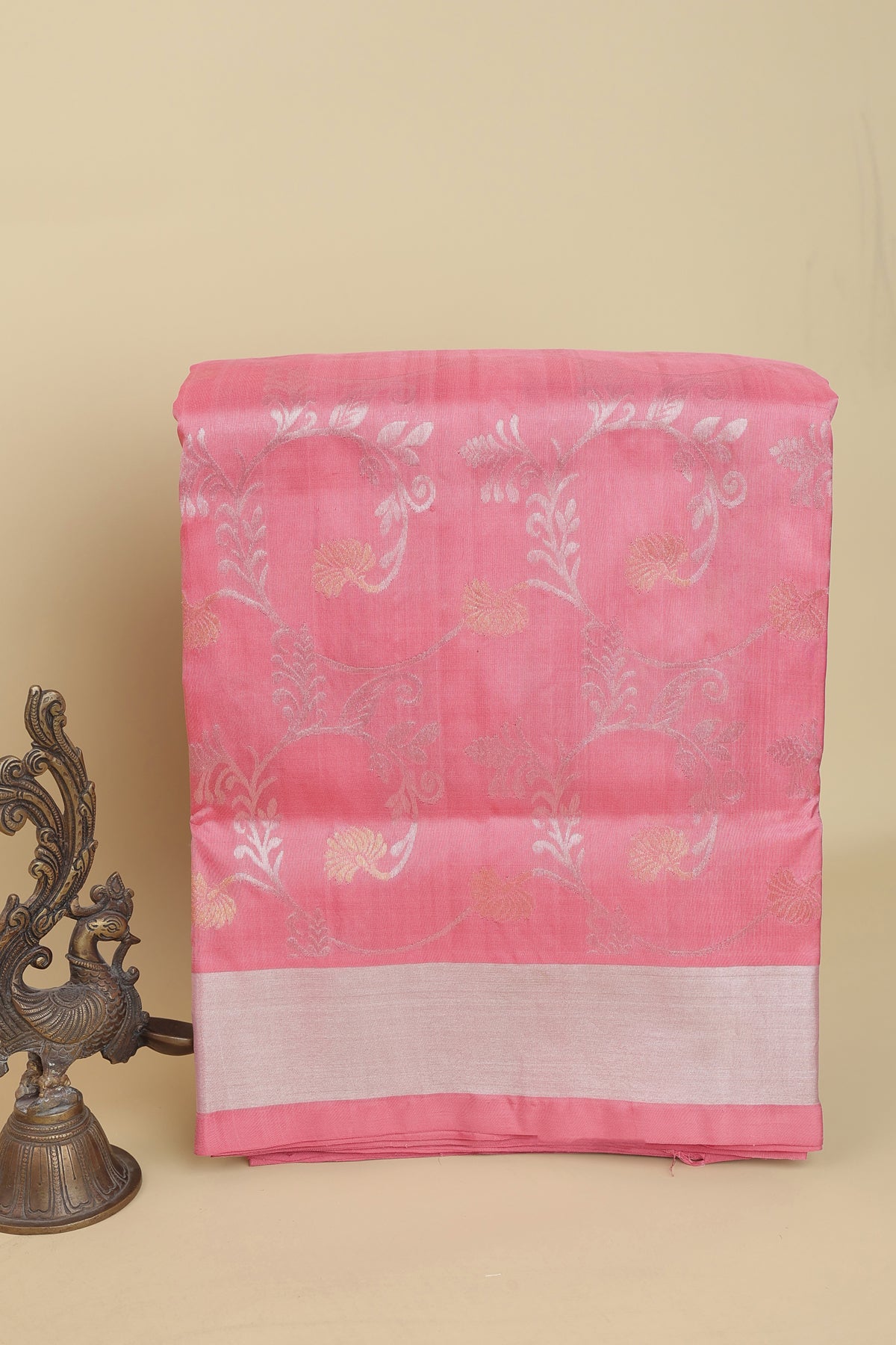 Venkatagiri Silk Baby Pink Saree