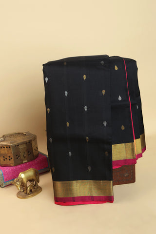 Uppada Silk Black Saree