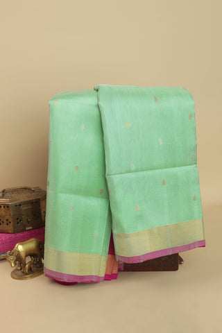 Uppada Silk Sea Green Saree