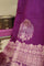 Banarasi Matka Silk Magenta Saree