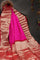 Deep Magenta Kanchi Bandhani Silk Saree