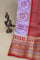 Designer Matka Silk Lavender Saree