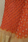 Bandhani Silk Orange Saree