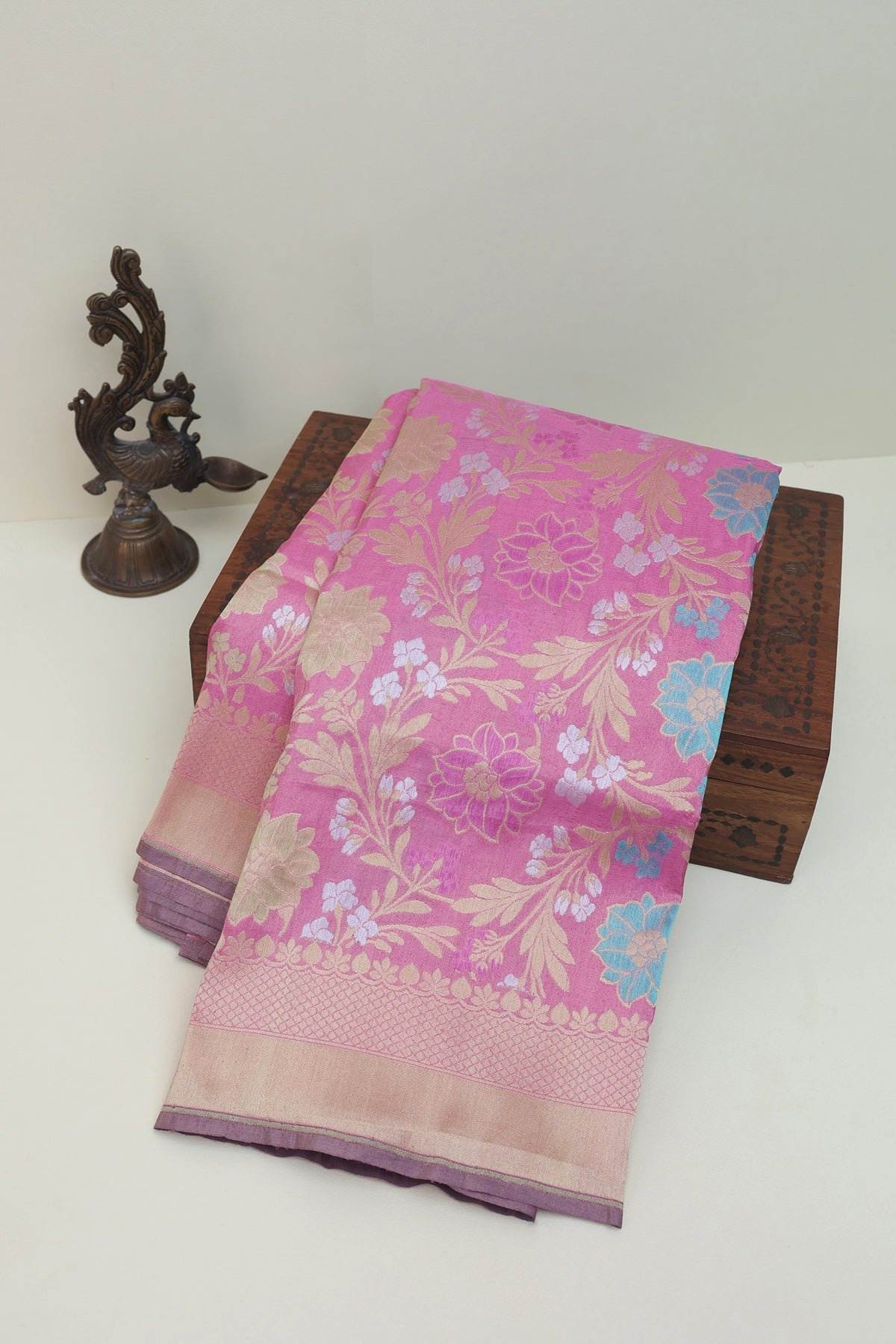 Banarasi Silk Light Pink Saree