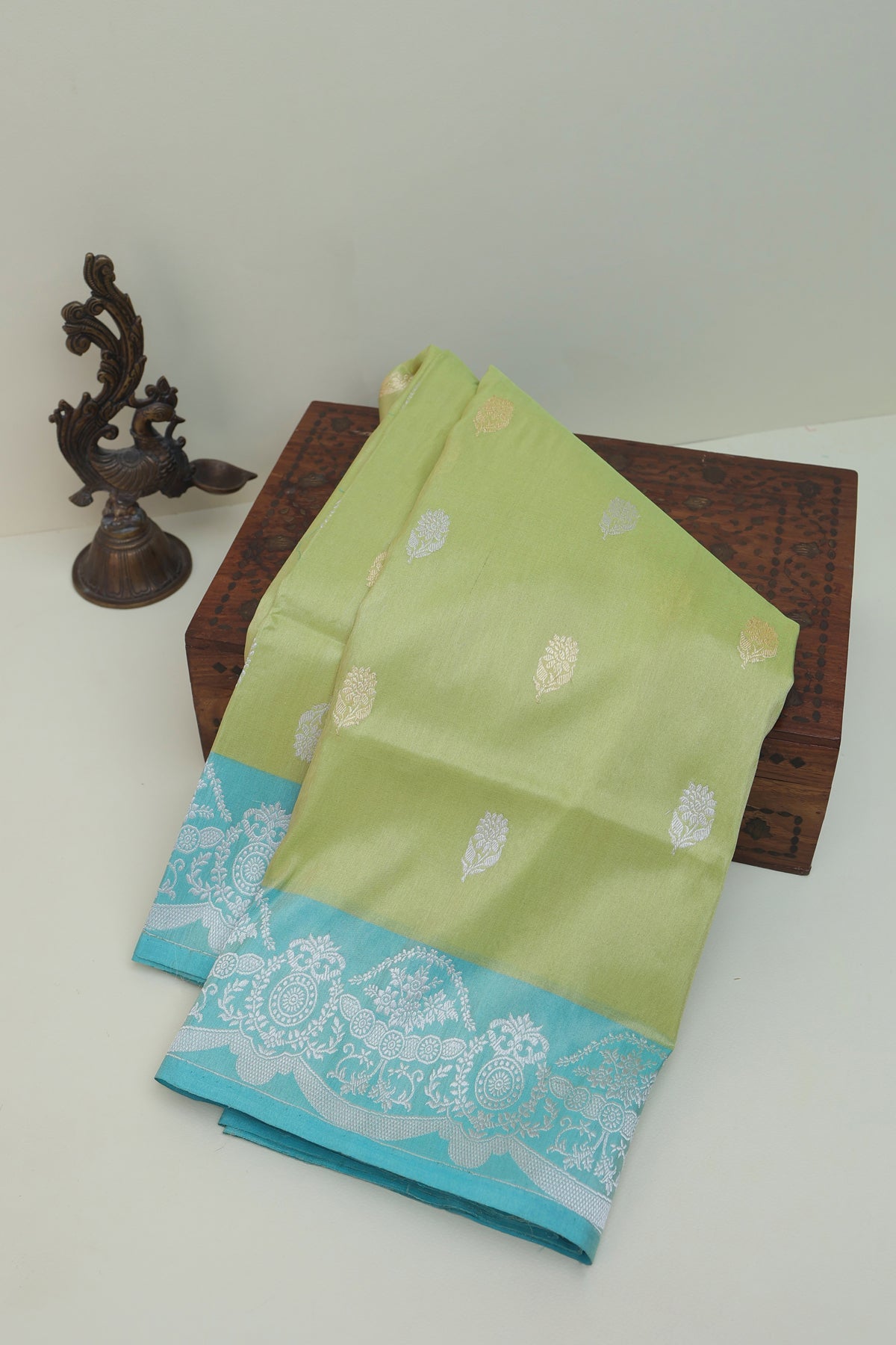 Banarasi Silk Light Green Saree