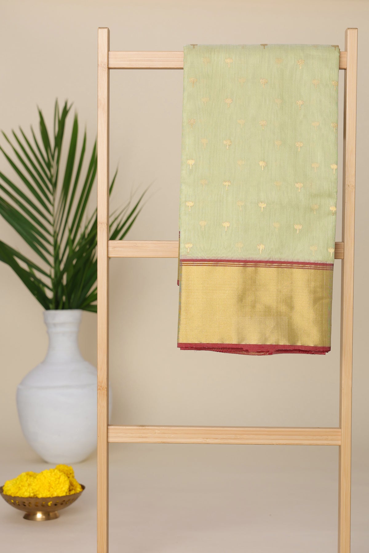 Chanderi Silk Light Green Saree