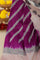 Ikat Silk Magenta Saree