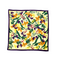 Multicoloured Floral Pattern Silk Pocket Square